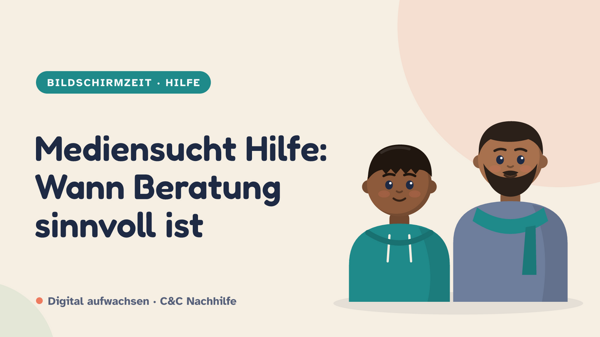 Titelbild: Mediensucht Hilfe, Wann Beratung sinnvoll ist