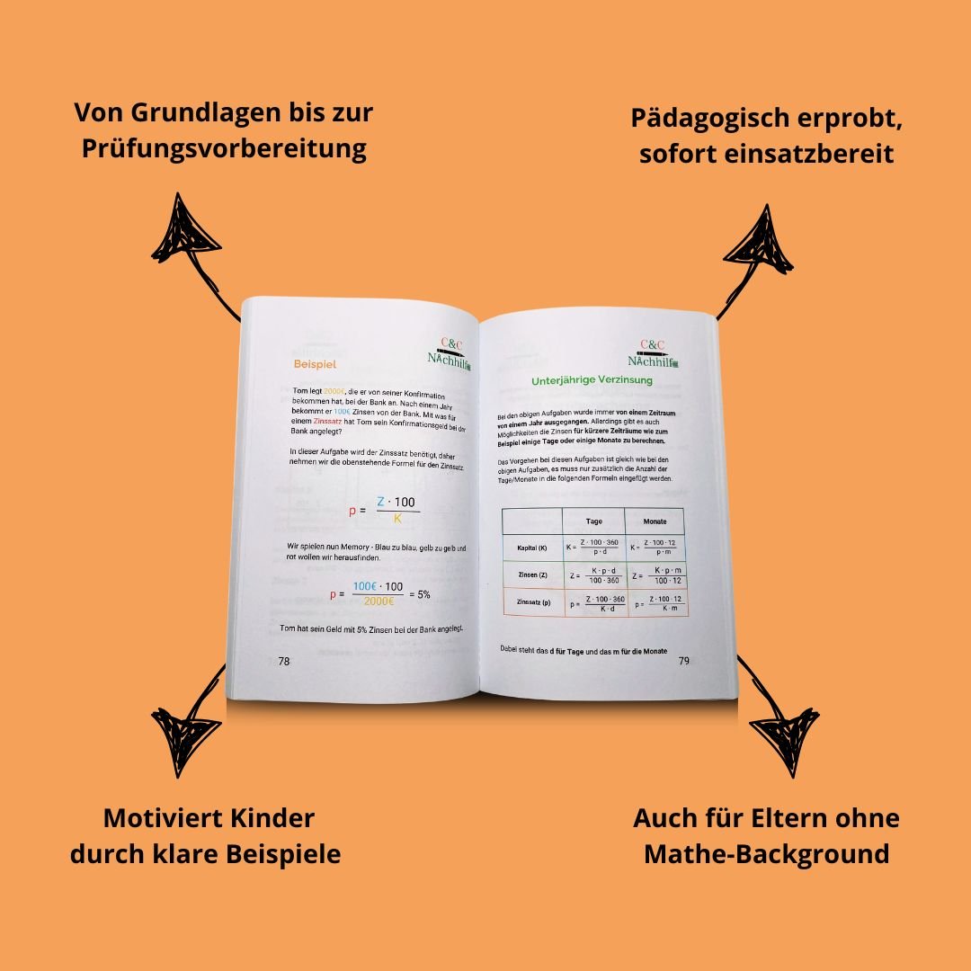 Einfach Mathe: Alle wichtigen Themen für die 1. - 10. Klasse - C&C Nachhilfe