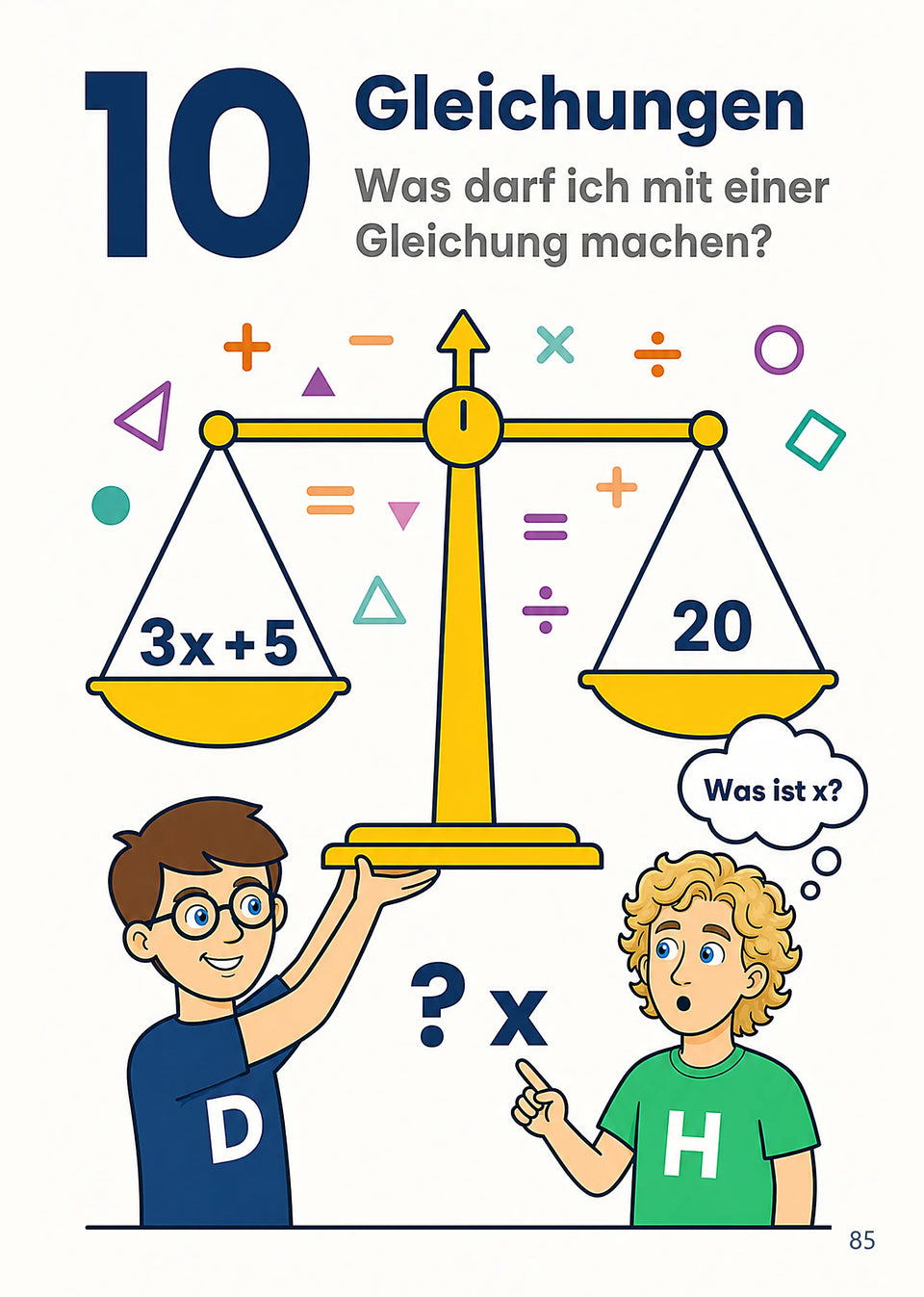 Leseprobe Mathe meistern: Alle wichtigen Themen für die 5. - 10. Klasse, Seite 85: Kapitel 10: Gleichungen