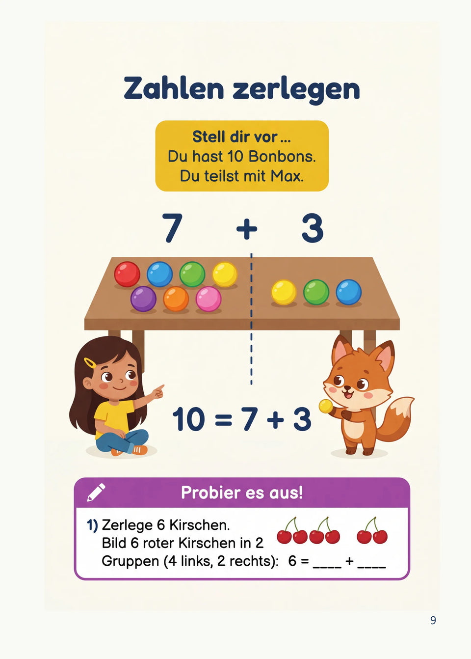 Leseprobe Mein Mathe-Erklärbuch für die Klasse 1 und 2, Seite 9: Kapitel 1: Zahlen entdecken bis 20