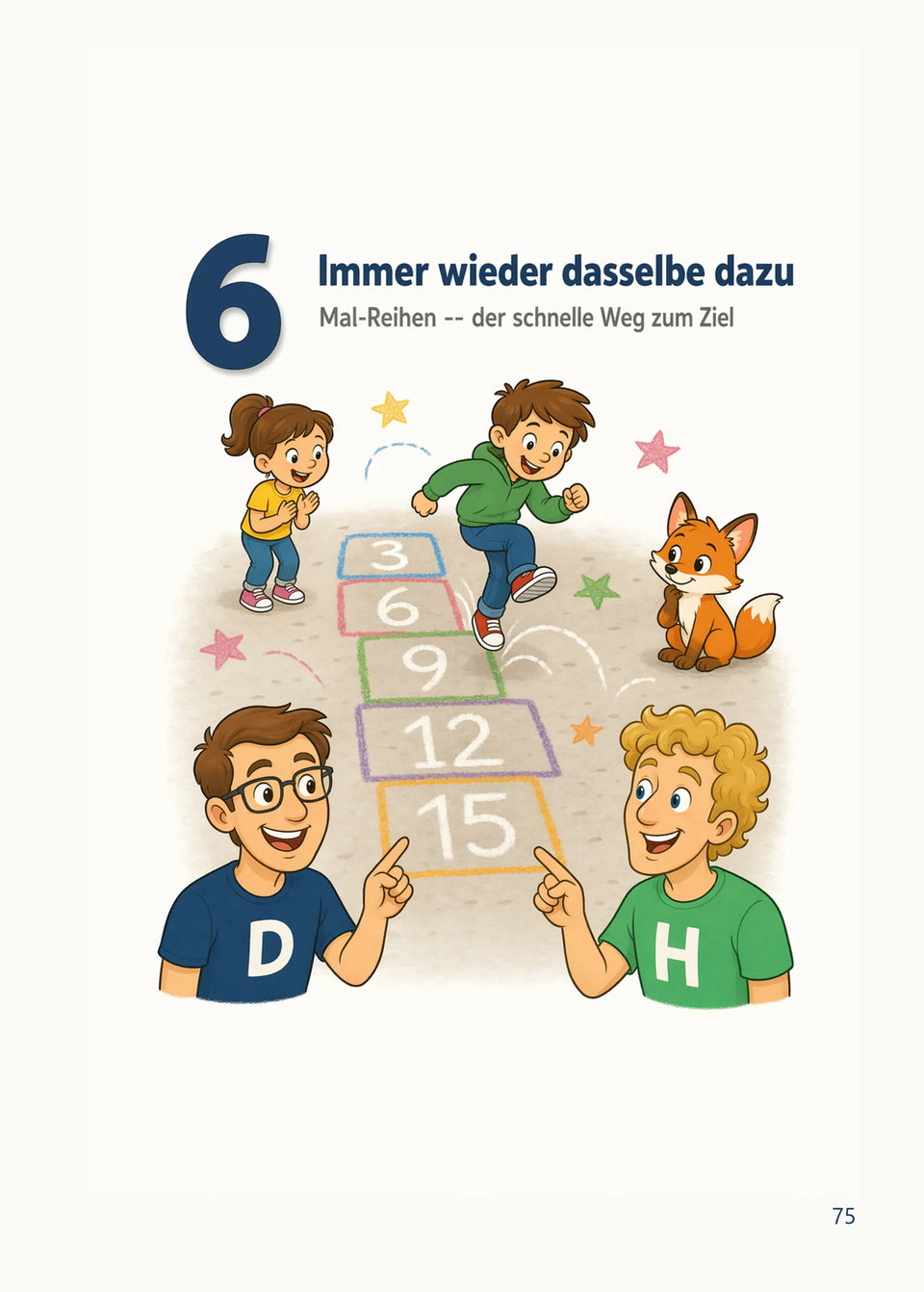 Leseprobe Mein Mathe-Erklärbuch für die Klasse 1 und 2, Seite 75: Kapitel 6: Mal-Reihen