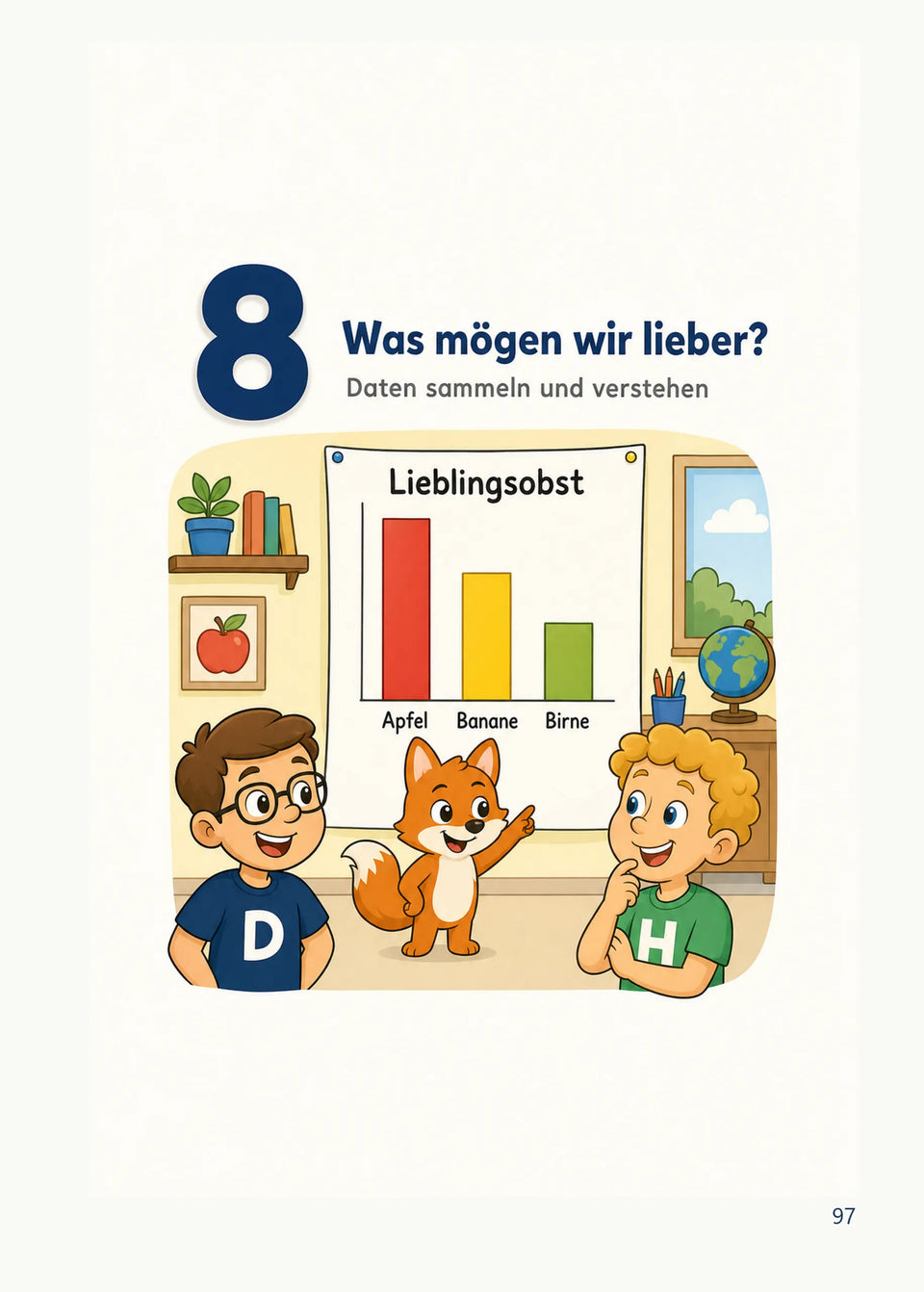Leseprobe Mein Mathe-Erklärbuch für die Klasse 1 und 2, Seite 97: Kapitel 8: Daten sammeln