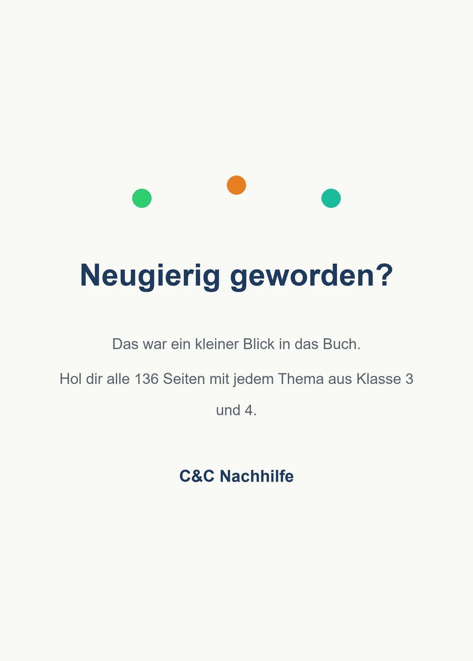 Abschlussseite der Leseprobe: das ganze Buch Mein Mathe-Erklärbuch für die Klasse 3 und 4 gibt es im Shop