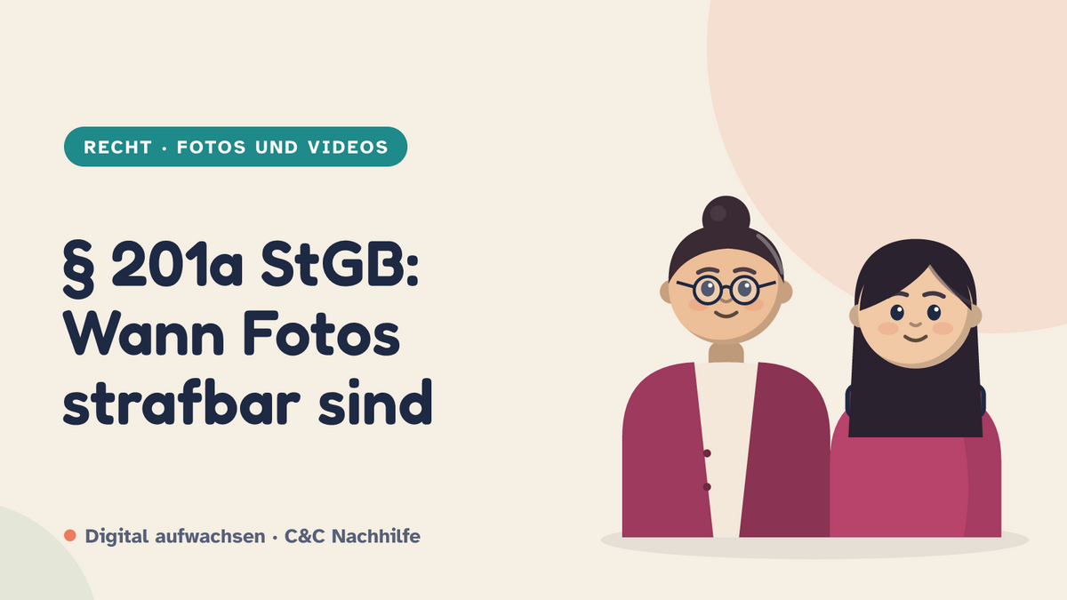 Titelbild: § 201a StGB, Fotos und Videos von anderen. Mutter und Tochter im Kurs-Look