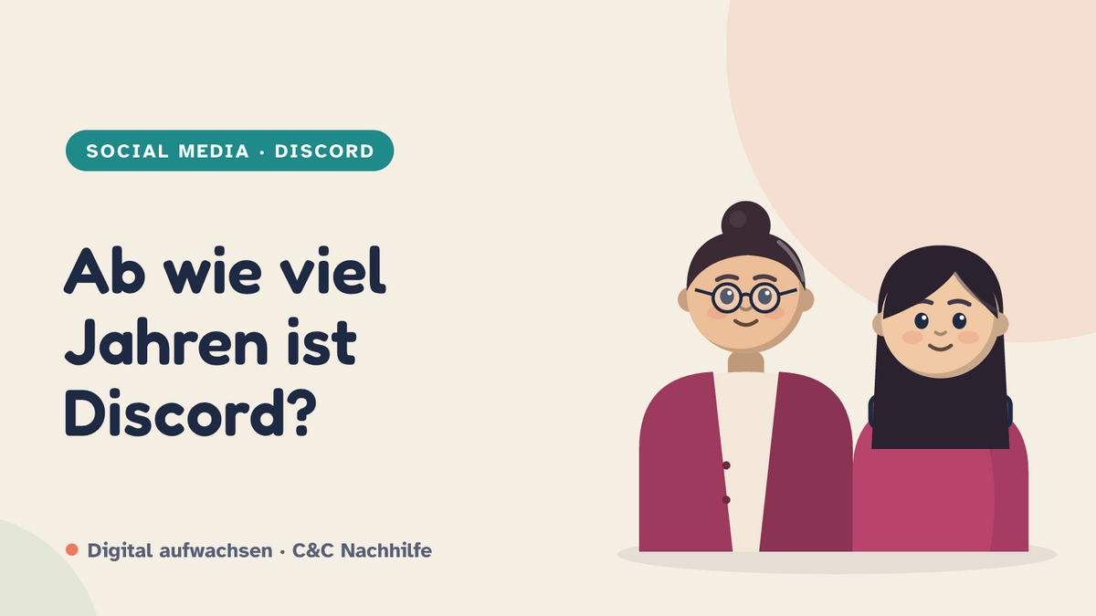 Titelbild: Ab wie viel Jahren ist Discord? Mutter und Tochter im Kurs-Look