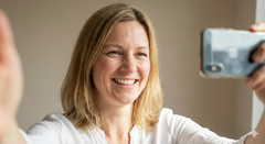 Zufriedene Mutter