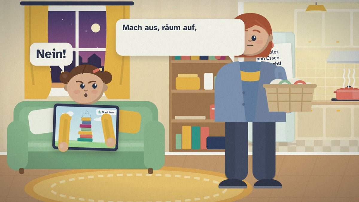 Szene aus dem Kurs: Mila sagt Nein, ihr Vater bleibt bei der Grenze