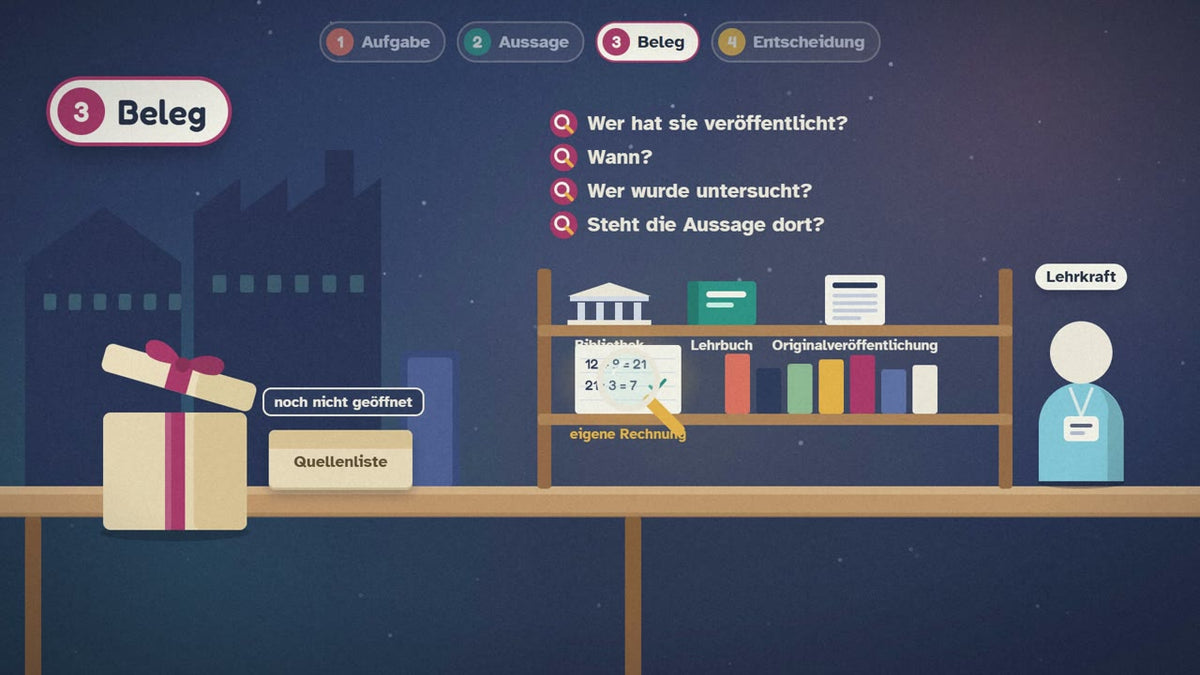 Szene aus dem Kurs: Eine Aussage aus der KI wird an der Prüfstelle geprüft