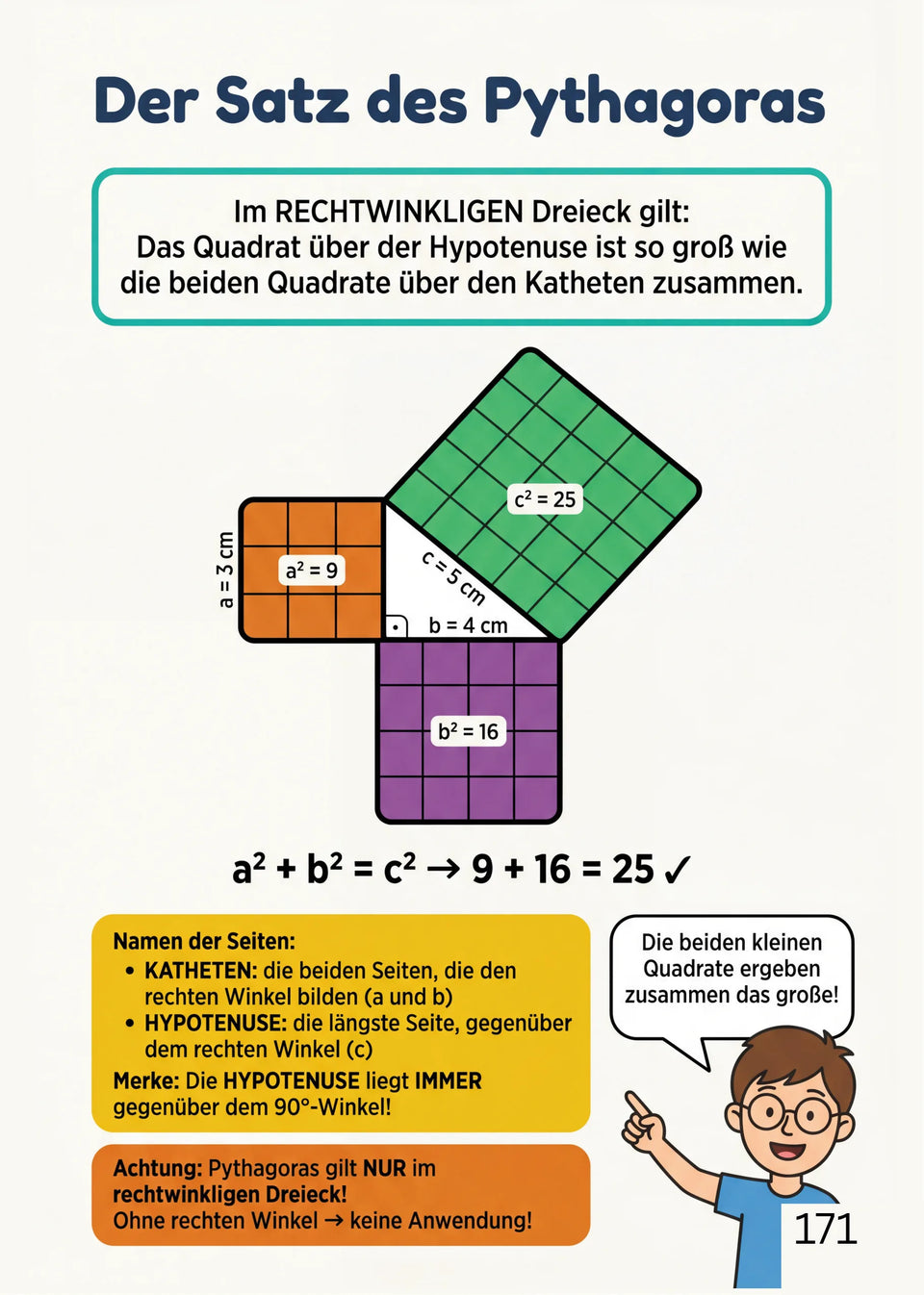 Leseprobe Mathe meistern: Alle wichtigen Themen für die 5. - 10. Klasse, Seite 171: Kapitel 20: Pythagoras, Ähnlichkeit und Strahlensätze