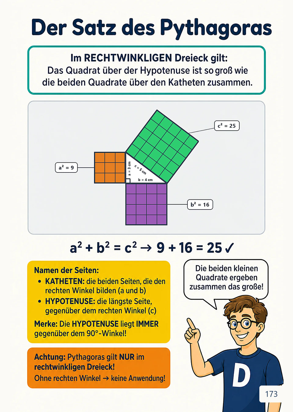 Leseprobe Mathe meistern: Alle wichtigen Themen für die 5. - 10. Klasse, Seite 173: Kapitel 20: Pythagoras, Ähnlichkeit und Strahlensätze