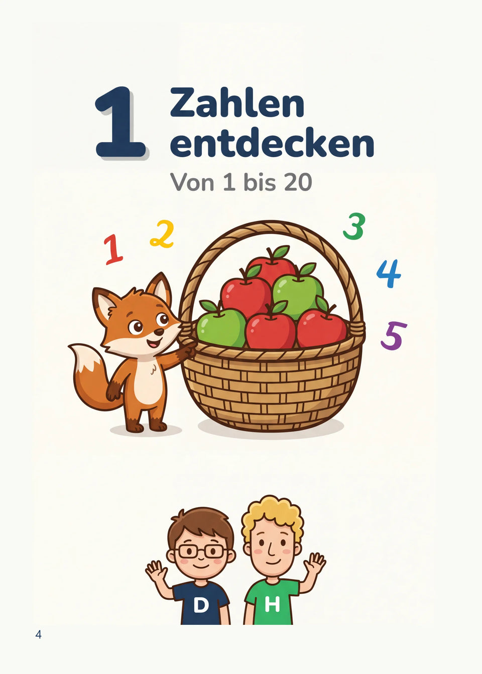 Leseprobe Mein Mathe-Erklärbuch für die Klasse 1 und 2, Seite 4: Kapitel 1: Zahlen entdecken bis 20