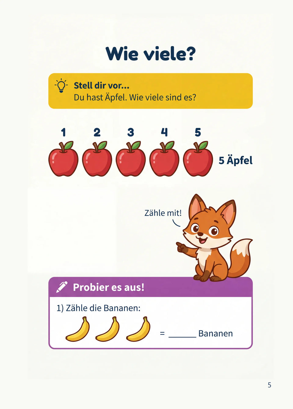 Leseprobe Mein Mathe-Erklärbuch für die Klasse 1 und 2, Seite 5: Kapitel 1: Zahlen entdecken bis 20