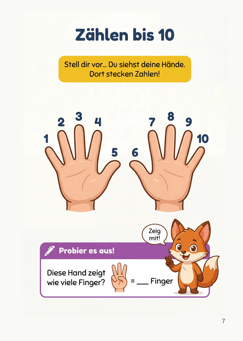 Leseprobe Mein Mathe-Erklärbuch für die Klasse 1 und 2, Seite 7: Kapitel 1: Zahlen entdecken bis 20
