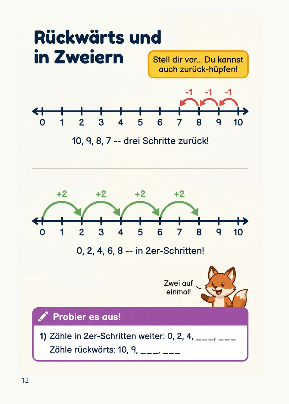 Leseprobe Mein Mathe-Erklärbuch für die Klasse 1 und 2, Seite 12: Kapitel 1: Zahlen entdecken bis 20